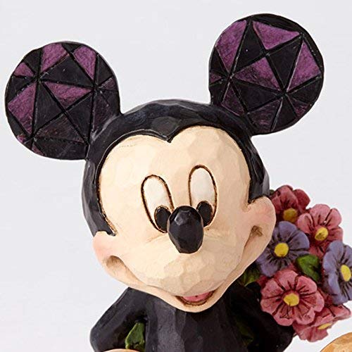 Disney Traditions, Figura de Mickey con ramo de flores, para coleccionar, Enesco