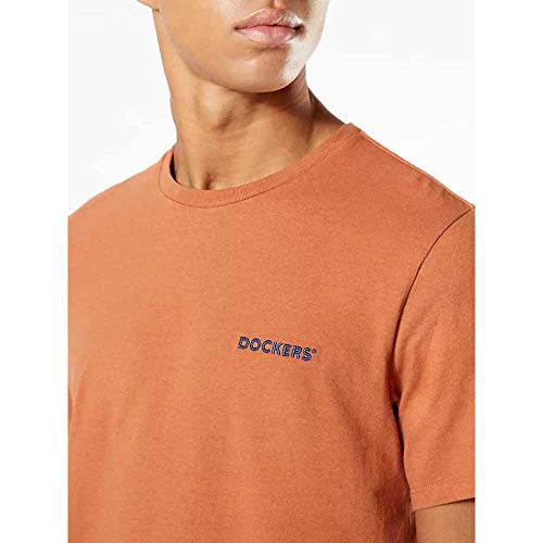 Dockers Logo Tee, Camiseta Hombre, Ámbar, S