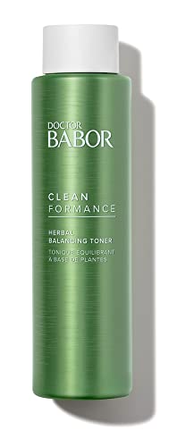 DOCTOR BABOR Cleanformance Tónico facial contra la piel grasa y brillante, Con Mastix y niacinamida, Tónico equilibrante de hierbas aromáticas, 200 ml