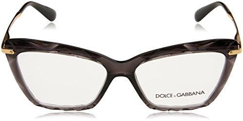Dolce & Gabbana 0Dg5025, Monturas de Gafas para Mujer, Gris (Transparente Grey), 53