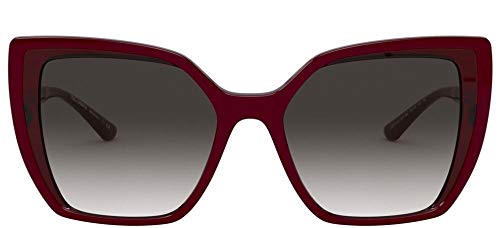 Dolce & Gabbana Gafas de sol DG6138 32478G Gafas de sol Mujer color Gris burdeos medida de la lente 55 mm