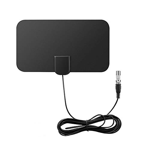 DollaTek Mini Antena de TV Digital para Interiores Amplificador de señal de Rango de 50 Millas F-TV HDTV Compatible 4K