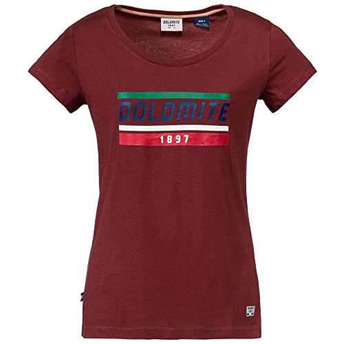 Dolomite Camiseta WS Gardena, Rojo, M para Mujer