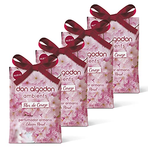 Don Algodon Ambients AMBIENTADOR Don ALGODÓN Cerezo EN Flor Perfumador Armario Sobres Perfumados, Papel, 13 g