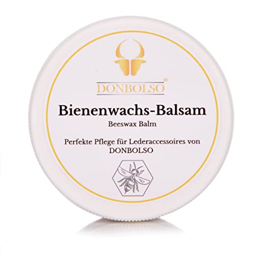 DONBOLSO® bálsamo de cera de abejas I Cuidado del cuero I Cuidado de los accesorios de cuero I 100 ml