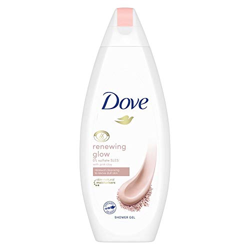 Dove Glow Gel de ducha para pieles apagadas sin sulfatos, 250 ml