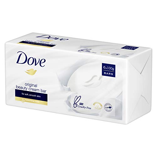 Dove - Jabón para pan de baño original, 6 x 100g