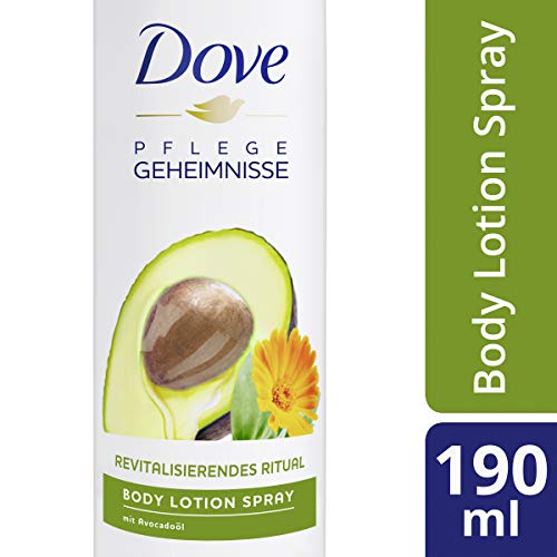 Dove Loción corporal en spray con aceite de aguacate para piel seca, 6 unidades (6 x 190 ml)