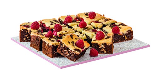 Dr. Oetker 4657 Retro Brownie Forma, Chapa de Acero, Color Rosa/Crema, 26 x 27 x 5 cm