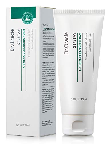 Dr Oracle 21 Stay a Thera Cleansing Foam Limpiador de Espuma Facial para Piel Acnéica, 100 Mililitros