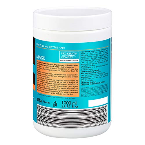 Dr. Santé Natural Hair Mask Queratina, arginine and Collagen 1 litro)