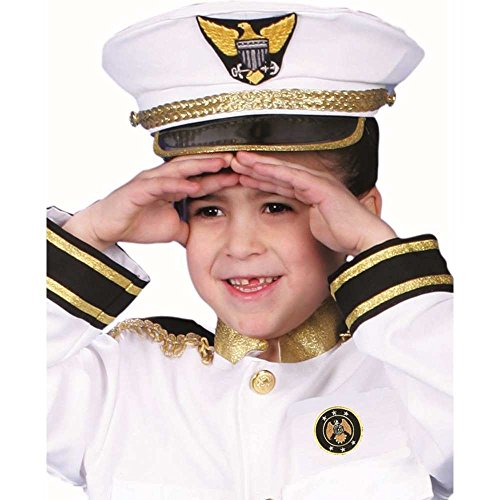 Dress Up America Conjunto de Trajes Marina de Guerra Almirante, 3-4 años (talla: 66-71, altura: 91-99 cm) (229-T)
