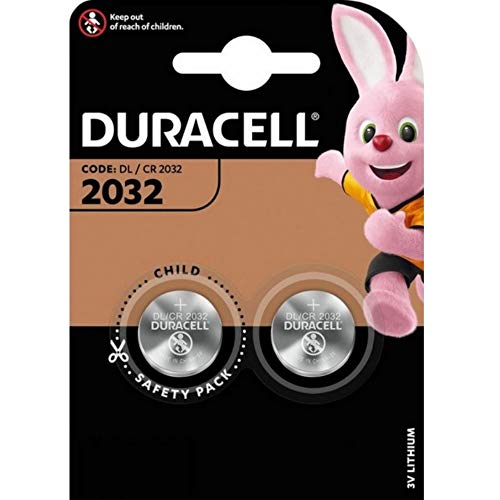 Duracell DL2032 75072668 - Batería de litio para calculadora de cámara o localizador (3 V, paquete de 2)