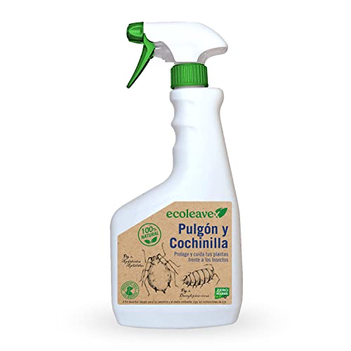 ECOLEAVEX Pulgón y Cochinilla. Protege Tus Plantas Frente a los Insectos, ECOLOGICO, 100% Natural y Residuo Zero. con Abonos, Micronutrientes y Bioestimulantes. (Spray 750 ml)