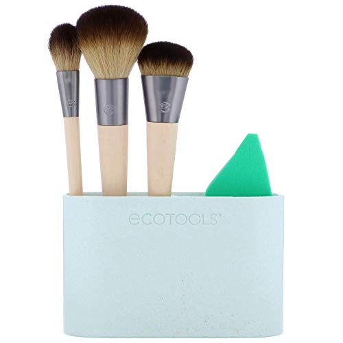 Ecotools Airbrush complexion kit - set de 4 brochas + esponja 21 g