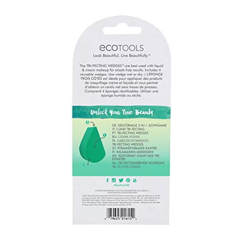 Ecotools Tri-fecting wedges - mix esponja wedge + esponja miracle complexion 21 g