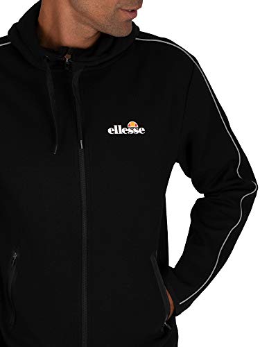 Ellesse Ornari FZ Hoodie Sudadera, Hombre, Black, XS