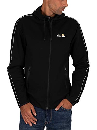 Ellesse Ornari FZ Hoodie Sudadera, Hombre, Black, XS