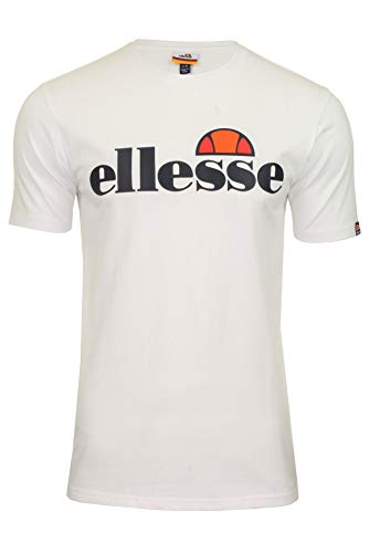 Ellesse SL Prado T-Shirt Camiseta, Hombre, White, L