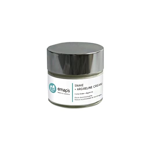 EMAP's Beauty - Crema facial Snake + Argireline 50ml - Potente crema antiarrugas con efecto botox para pieles mixtas con vitamina E y ácido hialurónico