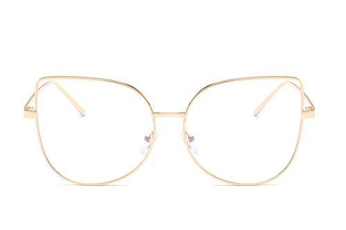 Embryform Metal Vintage ReTRo Lente transparente unisex gafas