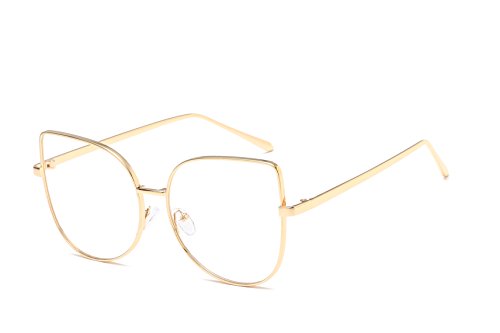 Embryform Metal Vintage ReTRo Lente transparente unisex gafas