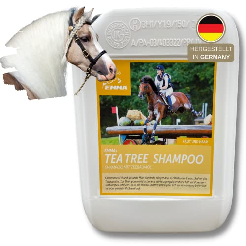 Emma Caballos Champú I Juego de I para Caballos y Perros con Aceite de árbol de té I PH Neutro & Mild I 2500 ml