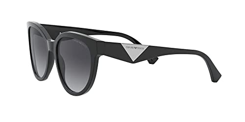 Emporio Armani 0EA4140 Gafas, Black/Grey Shaded, 55/19/140 para Mujer