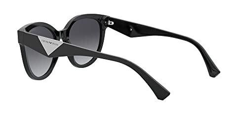 Emporio Armani 0EA4140 Gafas, Black/Grey Shaded, 55/19/140 para Mujer