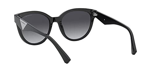Emporio Armani 0EA4140 Gafas, Black/Grey Shaded, 55/19/140 para Mujer