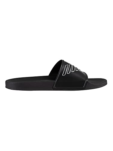 Emporio Armani de los Hombres Logo Sliders, Negro, 41 EU