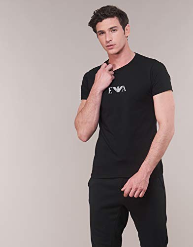 Emporio Armani Men's Knit Brief B Camiseta Interior, Hombre, Negro 07320, XXL