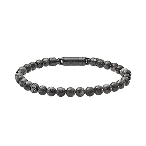 Emporio Armani Pulsera para hombre en tono gris, EGS2480060