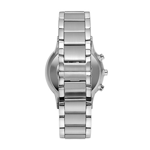 Emporio Armani Smartwatch híbrido para hombre, de acero inoxidable con correa de acero inoxidable, ART3000