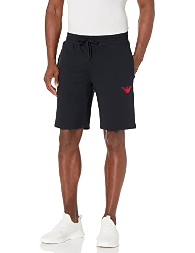 Emporio Armani Stretch Terry Bermudas, Hombre, Negro, L