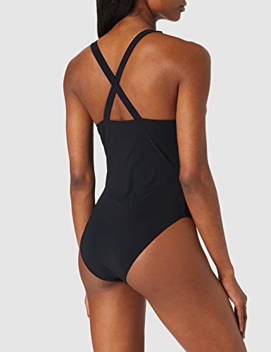 Emporio Armani Swimwear Halter Swimsuit Terre De Soleil Traje de baño de una Pieza, Negro, S para Mujer
