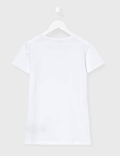 Emporio Armani T-Shirt Camiseta V-Neck, Mujer, Blanco, S