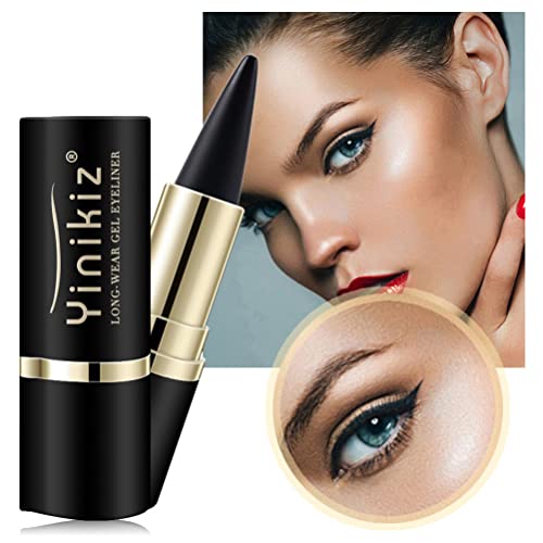 Enkomy Eyeliner, Gel De Pluma De Ojos Negro, Delineador De Ojos Impermeable Duradero, Delineador De Ojos De Secado Rápido Mate, Maquillaje De Belleza para Mujeres