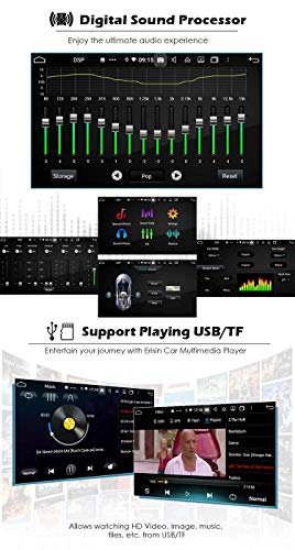 ERISIN 9 Pulgadas Android 10.0 Estéreo de Automóvil para Mercedes Benz ML/GL-Class W164 X164 Soporte Carplay Android Auto DSP GPS Sat Nav Bluetooth WiFi 4G Dab + DVB-T / T2 TPMS 8-Core