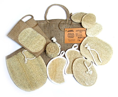 Esponja vegetal Savannah baño y ducha cesta de regalo, Pequeño