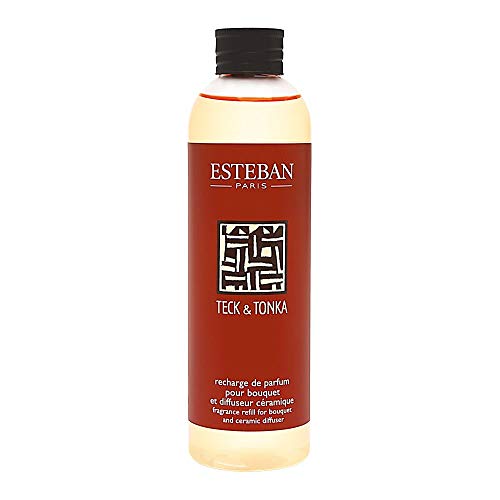 ESTEBAN Recarga 250ml difusor perfume casa TECK & TONKA palillos recambio