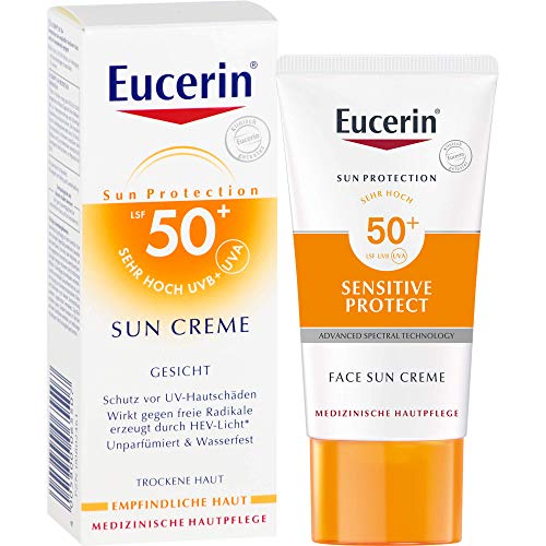 Eucerin Sensitive Protect Face Sun Creme SPF 50+ 50 ml Crema