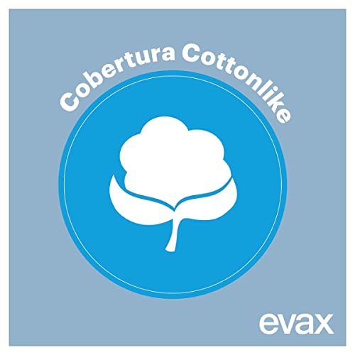 Evax Cottonlike Compresas Noche Con Alas, 18 Unidades, Parte Trasera 60% Más Larga Y Ancha