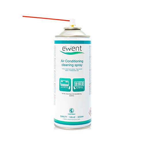 Ewent EW5619 - Spray de limpieza de aire acondicionado 400ml - Spray de limpieza para la limpieza de sistemas de aire acondicionado.