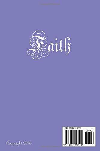 Faith Journal: "Beautiful Purple Roses" Inspirational Daily Journal, 6x9 with 120 pages for your Prayers, Thankful For, What God Is Speaking To You and Bible Study Notes; Soft, Glossy Cover
