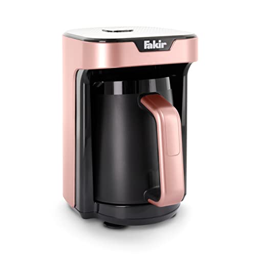 Fakir Kaave Mono 9256001 - Cafetera moka turca para el hogar y la oficina, cafetera eléctrica con cuchara medidora, control One-Touch I 280 ml recipiente para 4 tazas I Rosé I 535 W