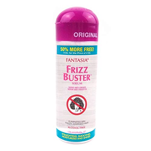 Fantasia Frizz Buster Serum 100% Effective For Frizzy, Heat Damaged & Chemically Treated Hair 6Oz/178 Ml by Fantasia