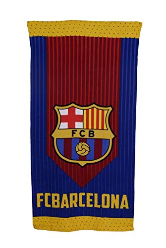 FC Barcelona Toalla Microfibra FCB165, 70 X 140 cm, Azulgrana