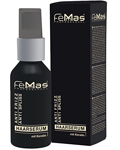 Femmas Sérum para el cabello con queratina, anti puntas abiertas, contra quebradizos, cabello seco, sin engrasar.