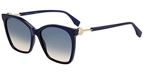 FENDI FF 0344/S M2 Gafas, BLUE/BL BLU, 57 Mujeres